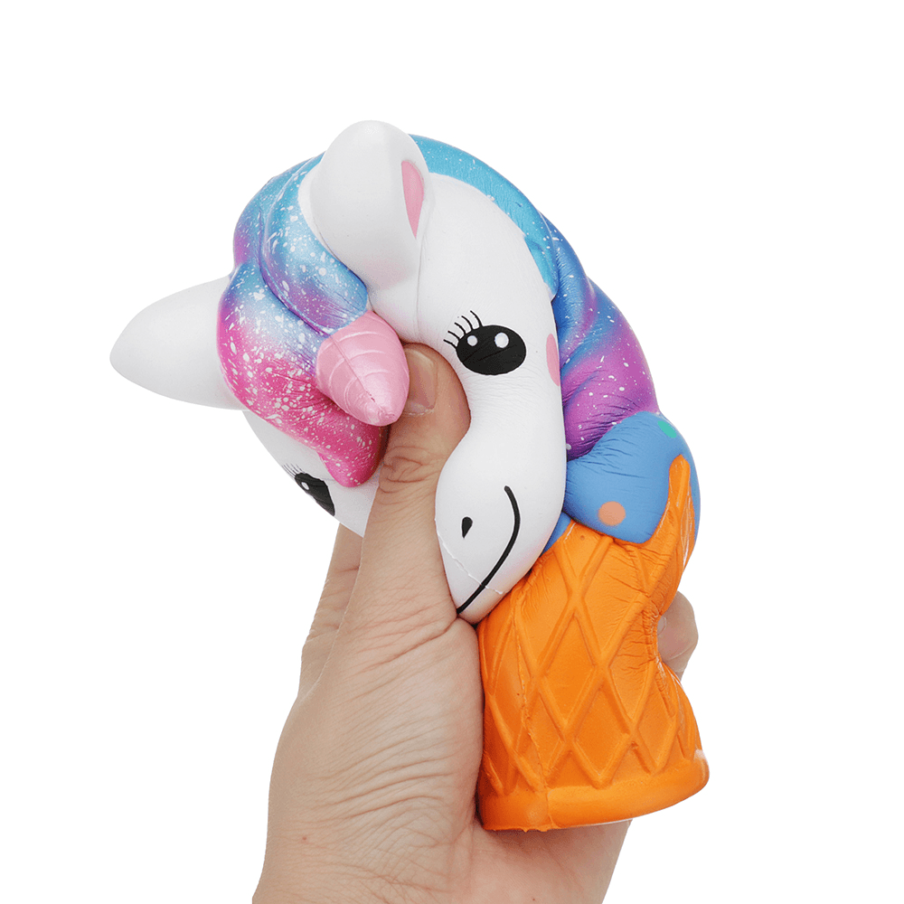 Oriker Squishy Jumbo 20Cm Galaxy Rainbow Horse Animal Cup Slow Rising Scented Toy Gift with Pcaking - Trendha