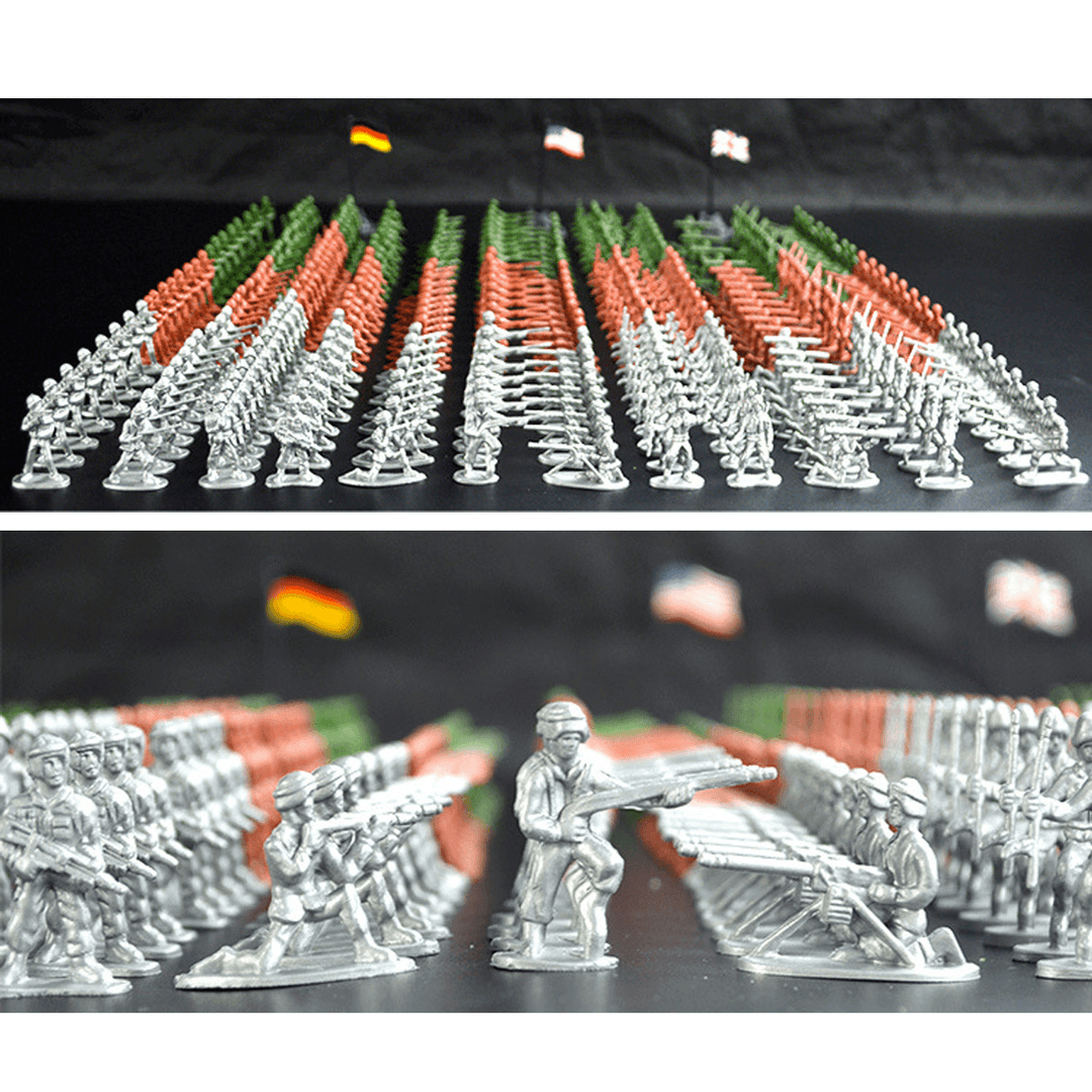300 PCS Military Soldier Static Diecast Model Decoration Toy Set for Kids Gift - Trendha