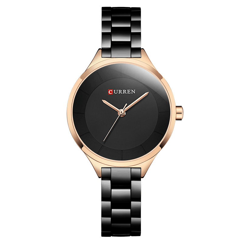 CURREN 9015 Full Steel Elegant Design Ladies Watch Business Style Quartz Watch - Trendha