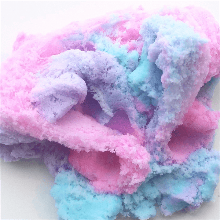 60Ml Slime Crystal Snowflake Cotton Mud Lacquer DIY Colorful Plasticine Decompression Toy - Trendha