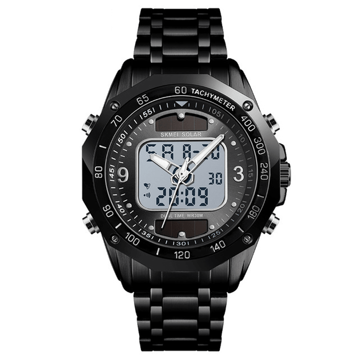 SKMEI 1493 Fashion Men Digital Quartz Watch 3ATM Waterproof Luminous Display Dual Display Watch - Trendha
