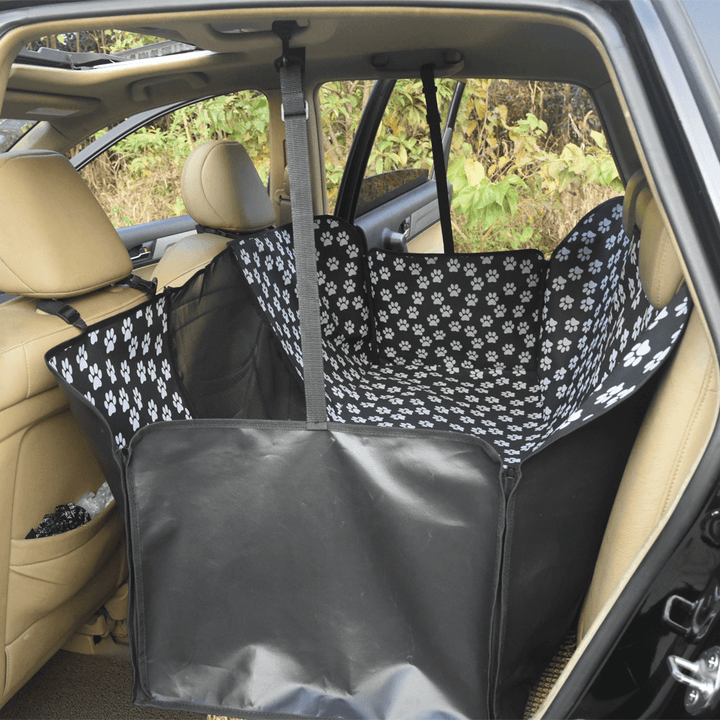 Cat Caw Rear Row Two-Seater Car Pet Mat with Net Car Waterproof Dog Pad - Trendha