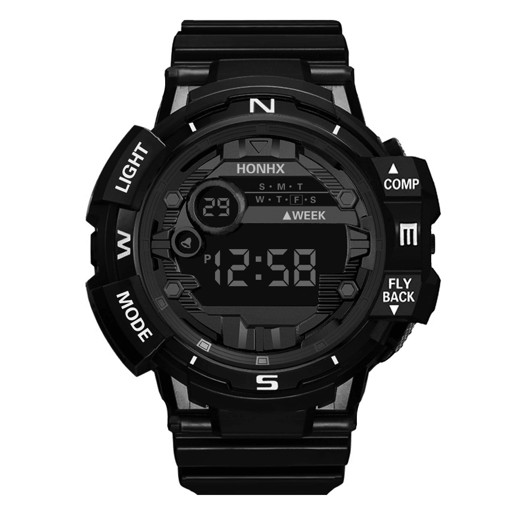 HONHX 81X-66F Men Watch Fashion Luminous Display Alarm Clock Digital Watch - Trendha