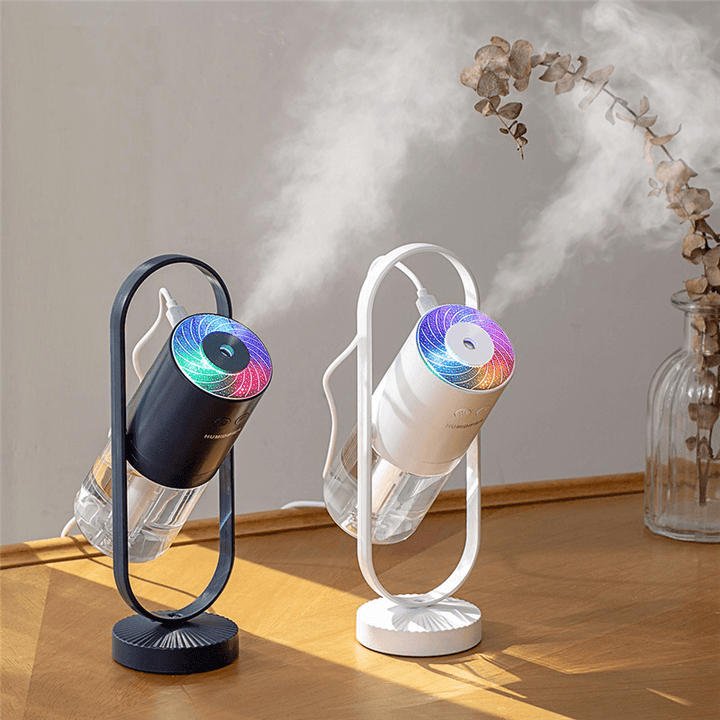 360° Rotation Air Humidifier Projection 5 Mode Cool Led Light USB Essential Oil Diffuser Aroma Fogger Mist Maker Car Home - Trendha