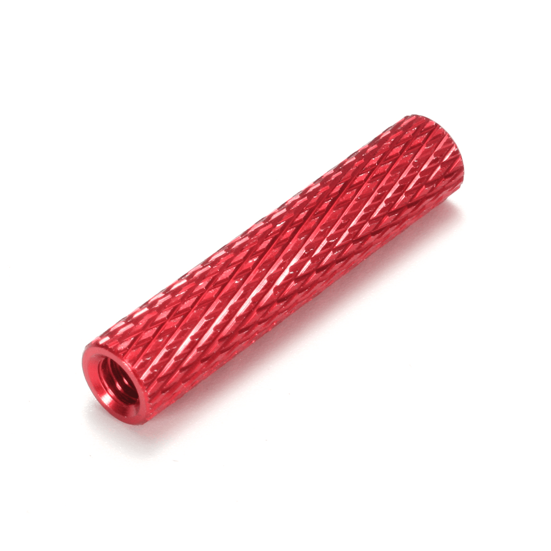 Suleve™ M3AS17 50Pcs M3 25Mm Knurled Standoff Aluminum Alloy Anodized Spacer - Trendha