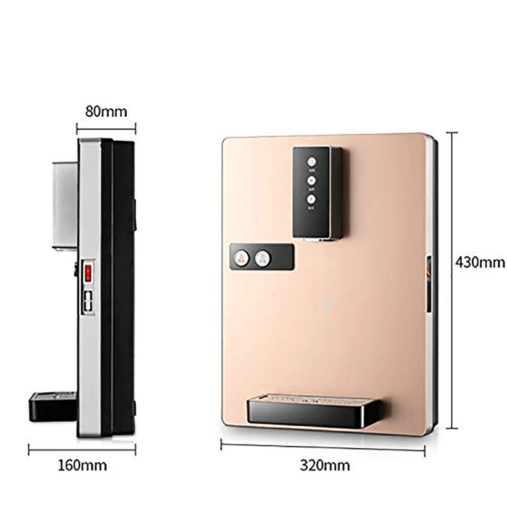220V 2000W Multifunctional Hot/Cold/Ice Electric Water Dispenser Wall Mounting Water Heater Water Cooler Drinking - Trendha