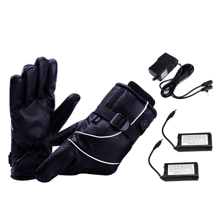 4000/6000Mah Electric Battery Heating Gloves Men Women Winter Heated Warmer Sport Protector - Trendha