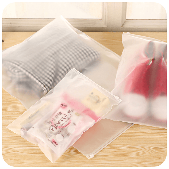 Thicker Transparent Waterproof Clothes Storage Bag Travel Wash Protect Cosmetics Plastic Storage Bag - Trendha