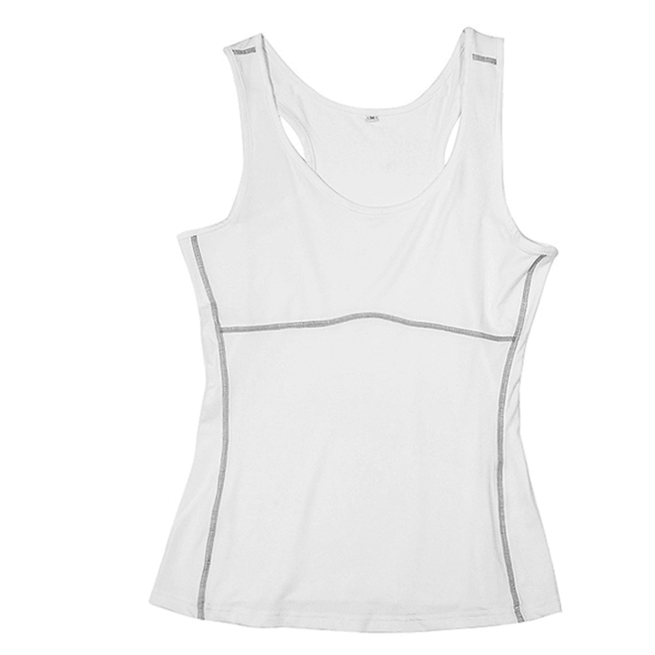 Women Compression Yoga Sport Running Tank Top Vest Clothing Shirt Gym Wear - Trendha