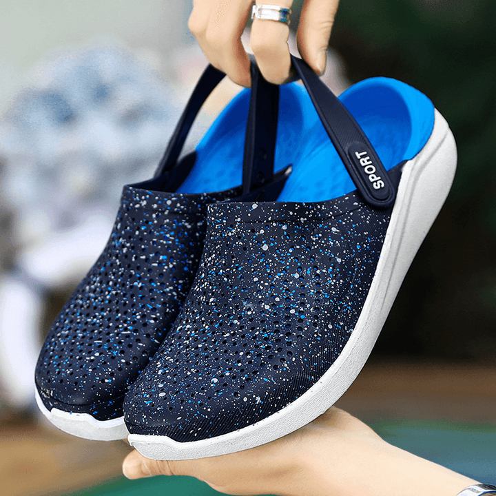 Men'S Casual Starry Sky Decoration Outdoor Beach Home Sandals and Slippers - Trendha