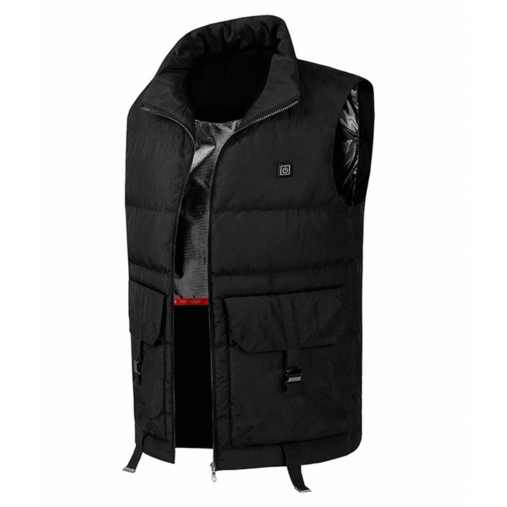 USB Electric Men'S Heated Coat Heating Vest Jacket Thermostatic Cloth Winter Warming - Trendha