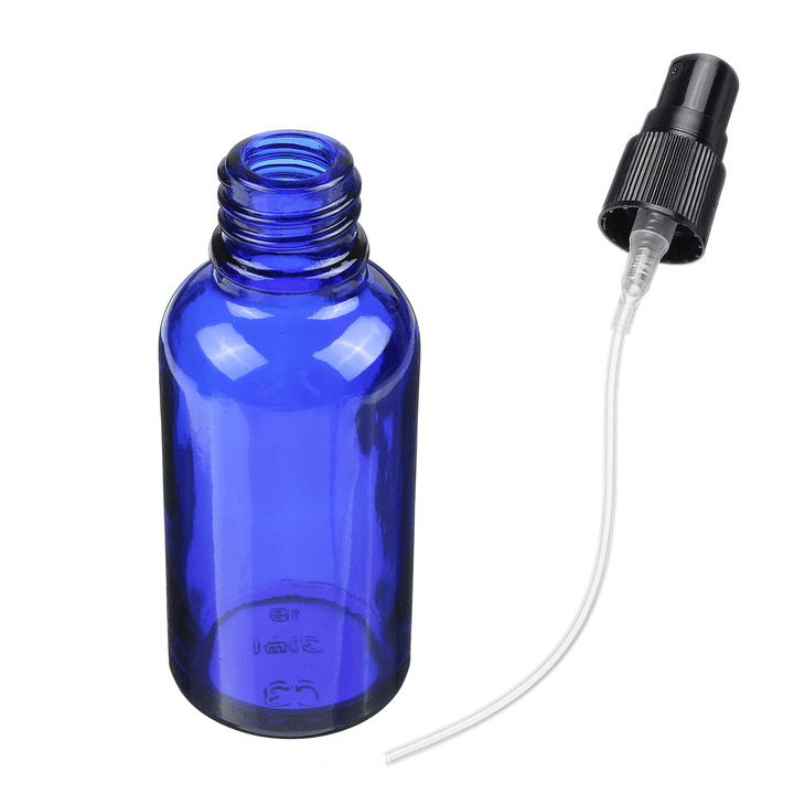 30Ml/50Ml/100Ml Blue Glass Bottle Sprayer Portable Essential Oils Perfume Container - Trendha