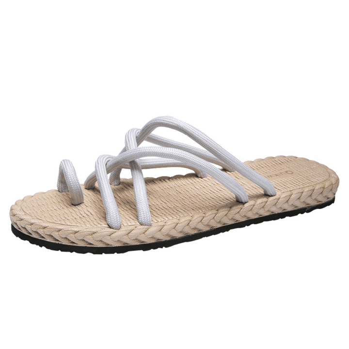 Men Breathable Soft Bottom Non Slip Comfy Clip Toe Beach Casual Slippers - Trendha