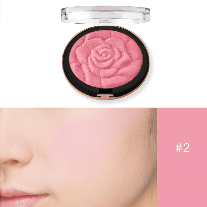 Blush Fashion Flower Shaped Blusher Powder Makeup Cosmetic Natural Blush Powder Blush Palette Face Makeup Peach Blushes - Trendha