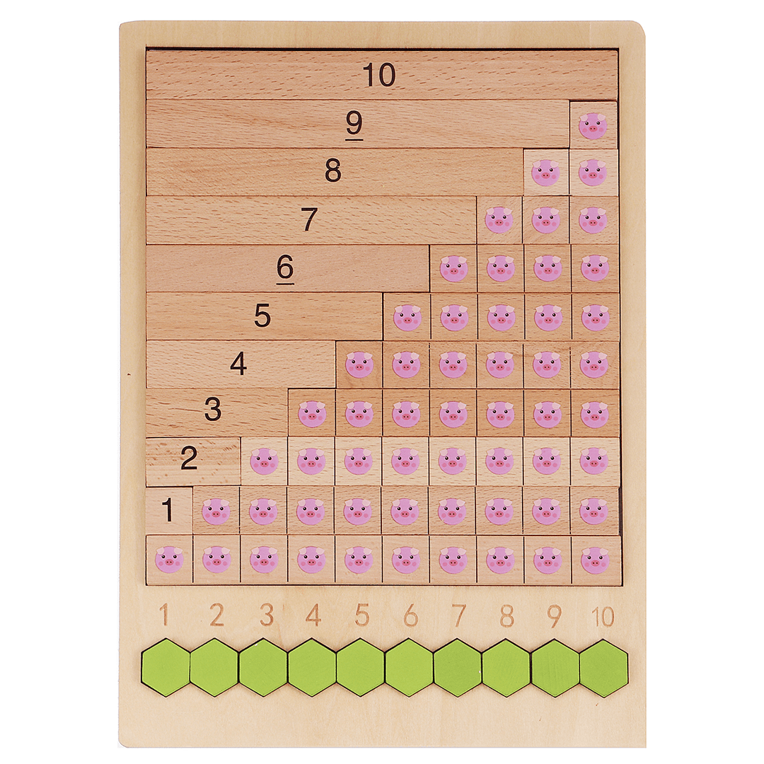 Kids Wooden Counting Montessori Toys Numbers Match Education Teaching Math Toys - Trendha