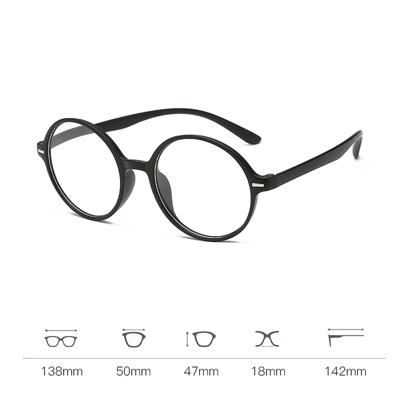 Round Frame Ultralight Myopia Glasses Optical Glasses Styling Tools Near-Sighted Eyeglasses - Trendha