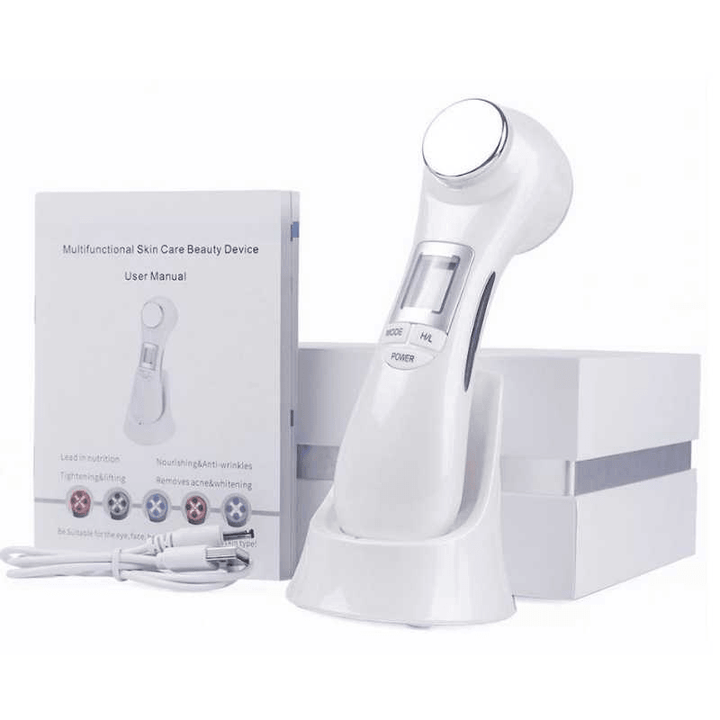 LED RF Photon Therapy Wrinkle Remover Face Lifting Machine Ultrasonic Massage Skin Rejuvenation Facial Beauty Equipment - Trendha