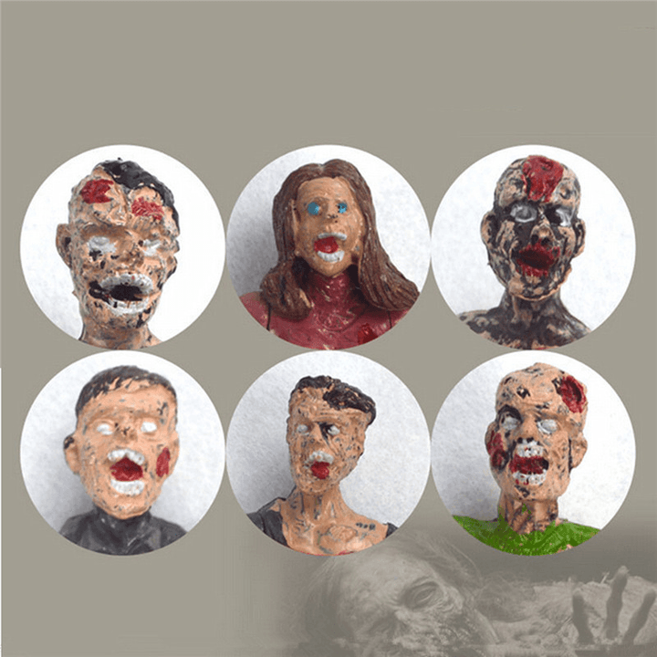 Six Set Zombie Model Terror Corpse Action Figures Model Toys for Kids Children Gift - Trendha