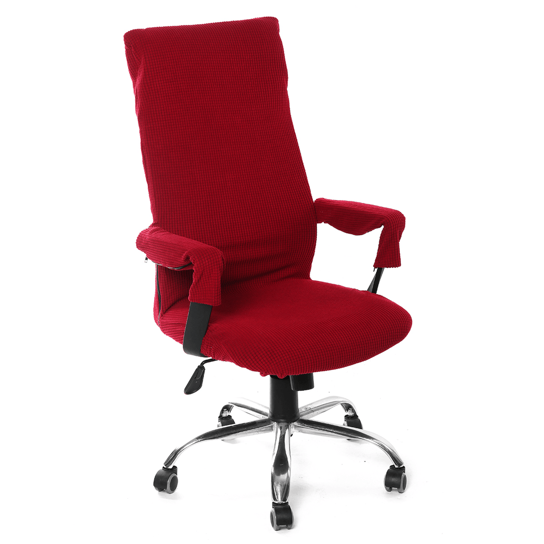 XL Size Swivel Computer Chair Cover Stretch with 2 Armrest Covers Armchair Slipcover Seat - Trendha