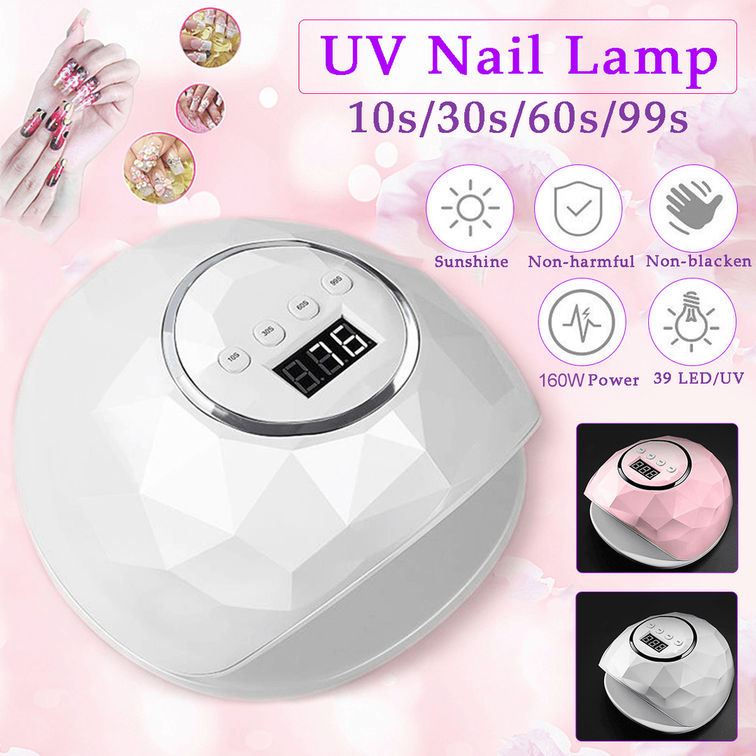 Professional SUN X5 plus UV LED Lamp 54W Nail Dryer with Auto Sensor LCD Display 36 LED Nail Dryer Lamp for Manicure Gel - Trendha