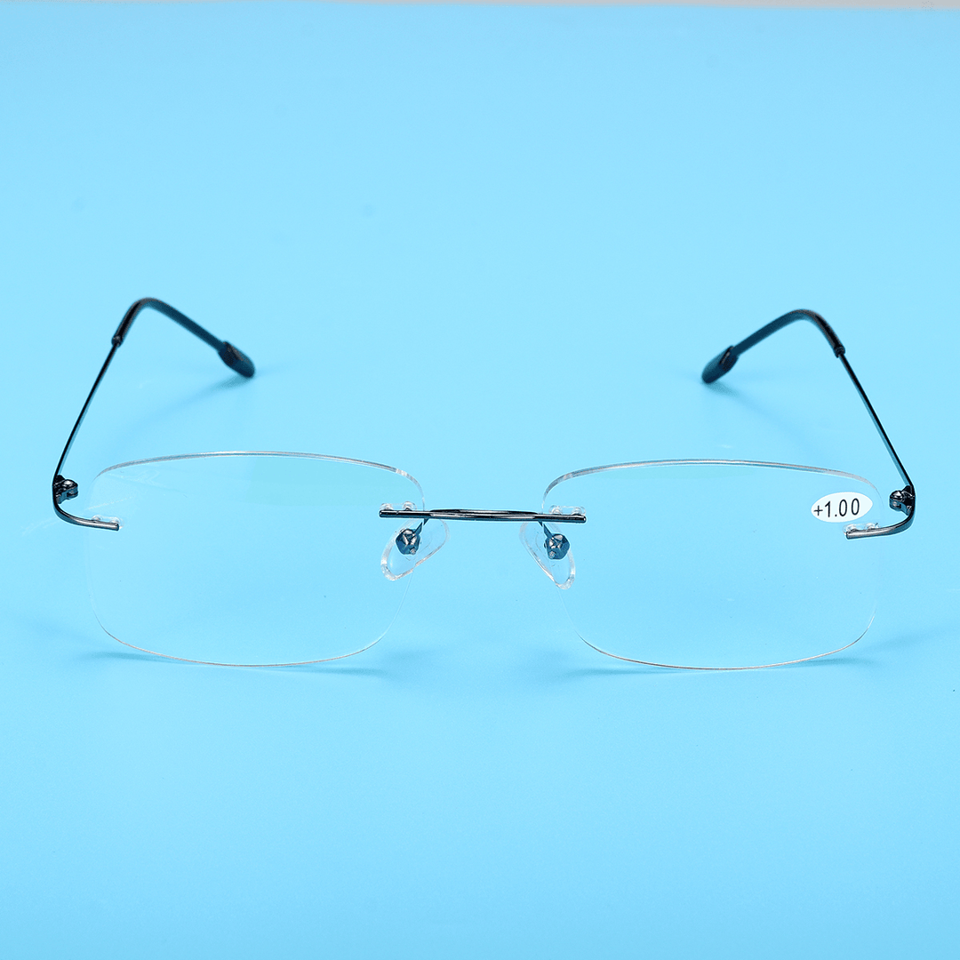 Half Metal Rim Multi Focus Progressive Reading Glasses - Trendha