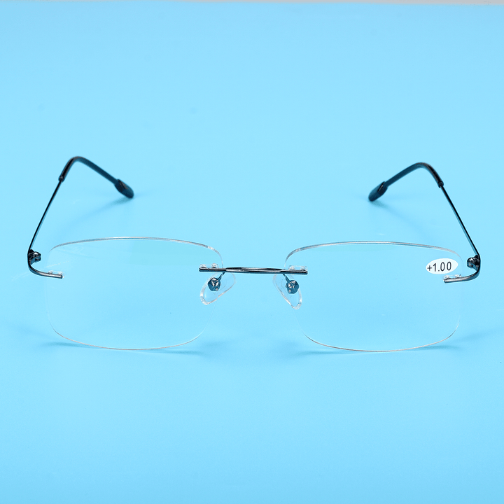 Half Metal Rim Multi Focus Progressive Reading Glasses - Trendha