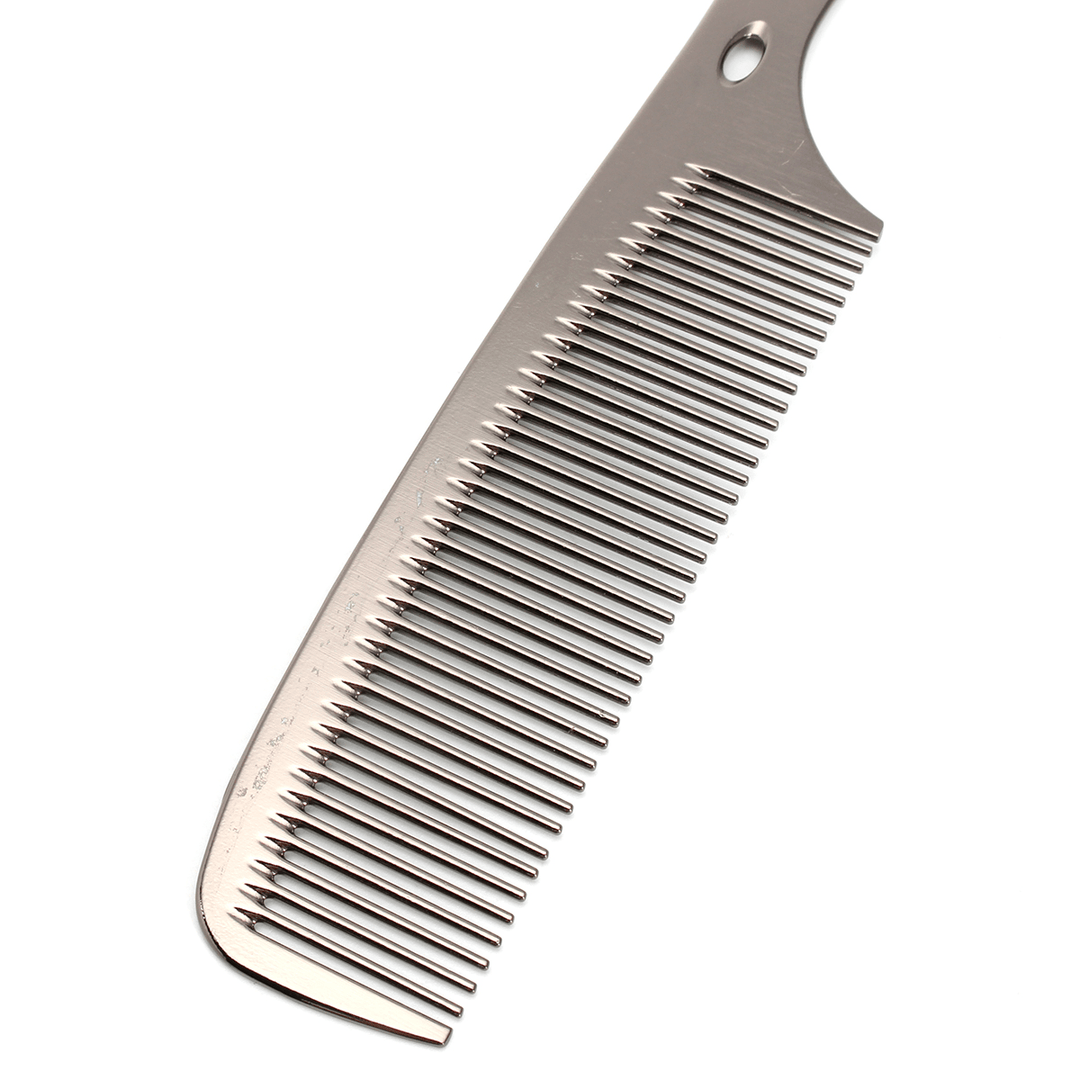 Professional Barbers Hairdressing Comb Space Aluminum Hair Cutting Comb - Trendha