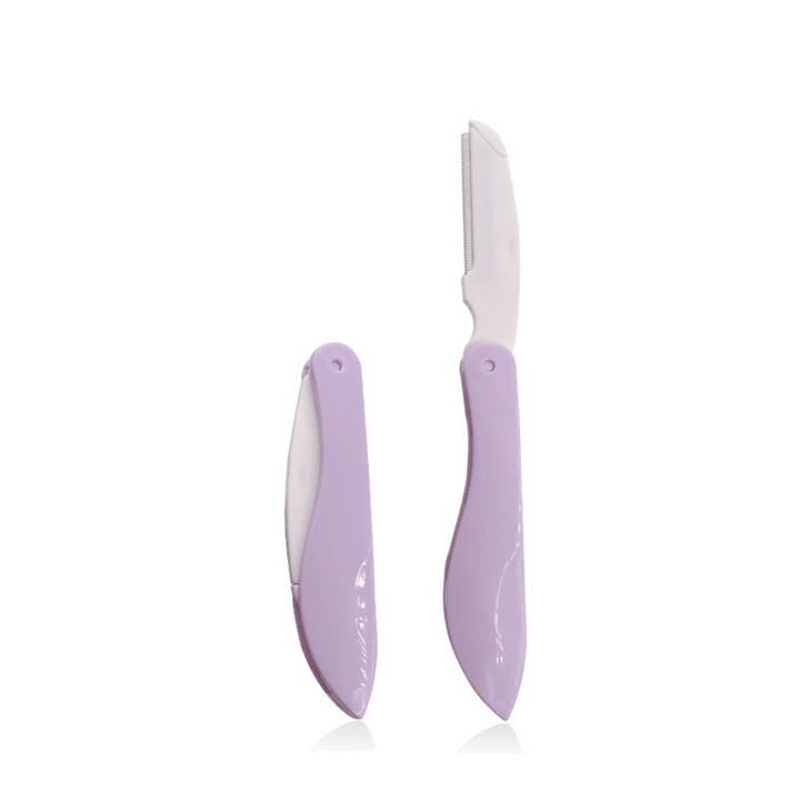 Portable Eyebrow Trimmer Folding Stainless Steel Blade Beauty Tool - Trendha
