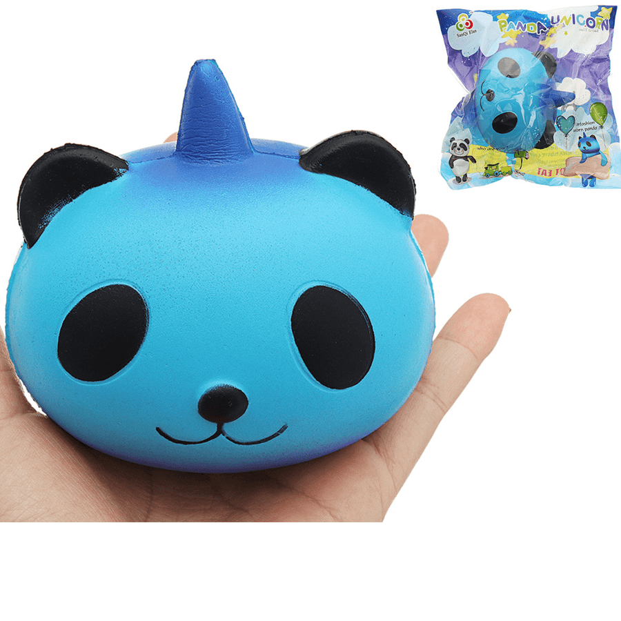 Sanqi Elan Galaxy Panda Unicorn Squishy 9.5*9*7.5Cm Slow Rising with Packaging Collection Soft Toy - Trendha