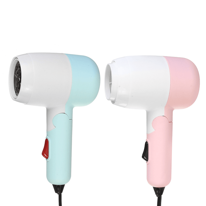 1200W Mini Portable Foldable Anion Hair Dryer Hot and Cold Wind Constant Temperature for Home Dorm Travel - Trendha