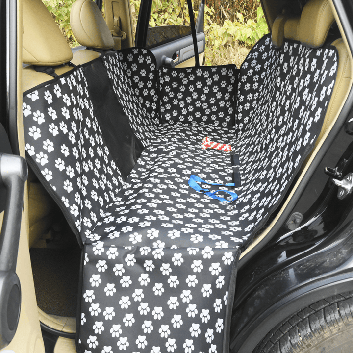 Cat Caw Rear Row Two-Seater Car Pet Mat with Net Car Waterproof Dog Pad - Trendha