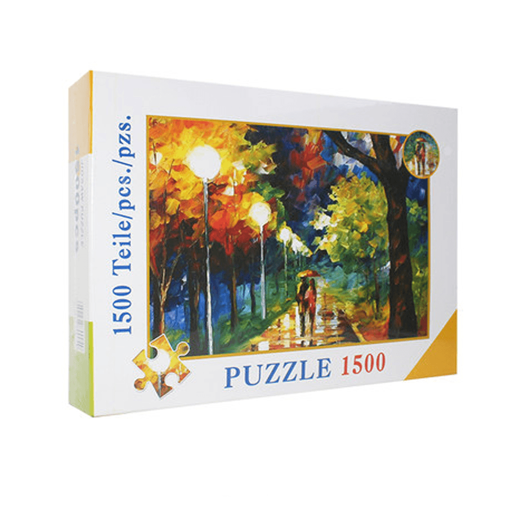 1500 Pieces Jigsaw Puzzle Toy DIY Assembly Paper Puzzle Toy Wall Hanging Painting Landscape Toys - Trendha