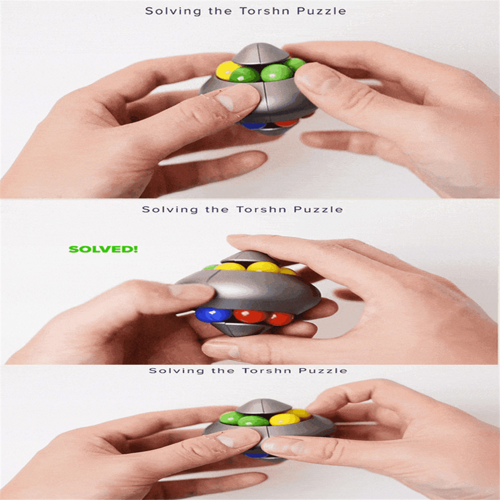 Torshn Puzzle Improve Brain Health Fun Mind-Tickling Health Decompression Kid Toy Rotating Magic Bean Fingertip Cube Gyro - Trendha