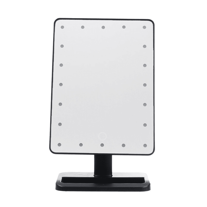 LED Illuminated Bluetooth Speaker Makeup Mirror Light Touch Dimmable Makeup Table Lamp - Trendha