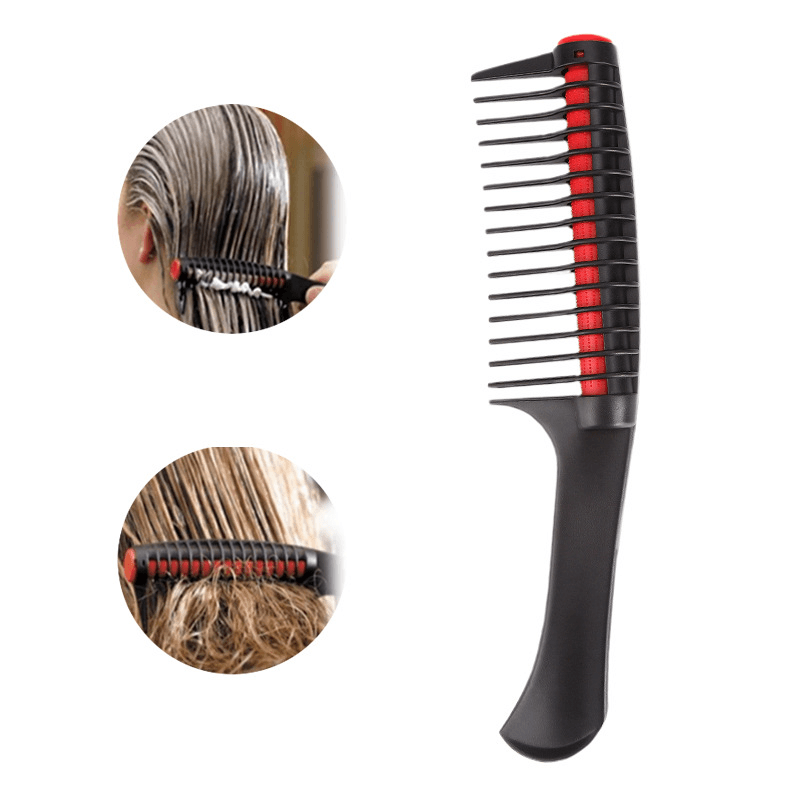 Rolling Comb Anti-Knotted Fork Hair Comb Detachable Large Teeth Straight Hair Comb Tool - Trendha
