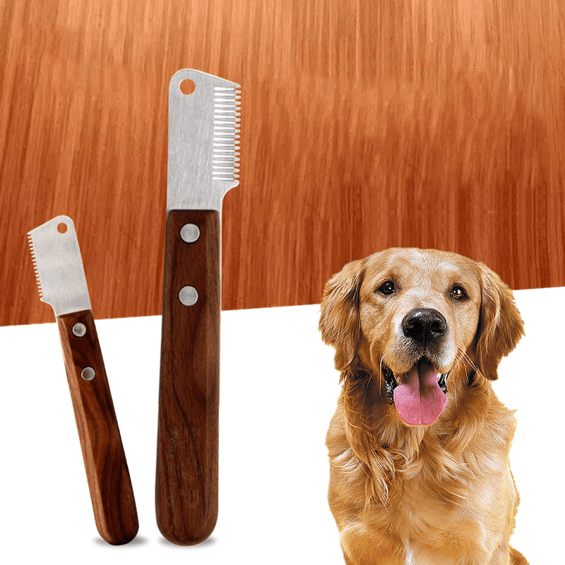 Pet Combing Terrier Dog Knife Dog Special Beauty Tools Pet Supplies Shaving Knife Comb for Pet Grooming - Trendha