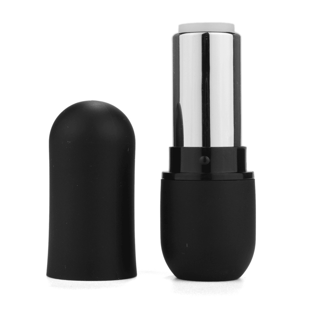 Matte Black round Empty Lipstick Tube Lip Balm Refillable Container DIY Makeup Cosmetic Tool - Trendha