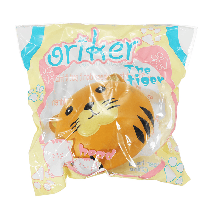 Oriker Squishy Tiger Face Ball Bun 10Cm Soft Sweet Slow Rising Original Packaging Collection Gift - Trendha