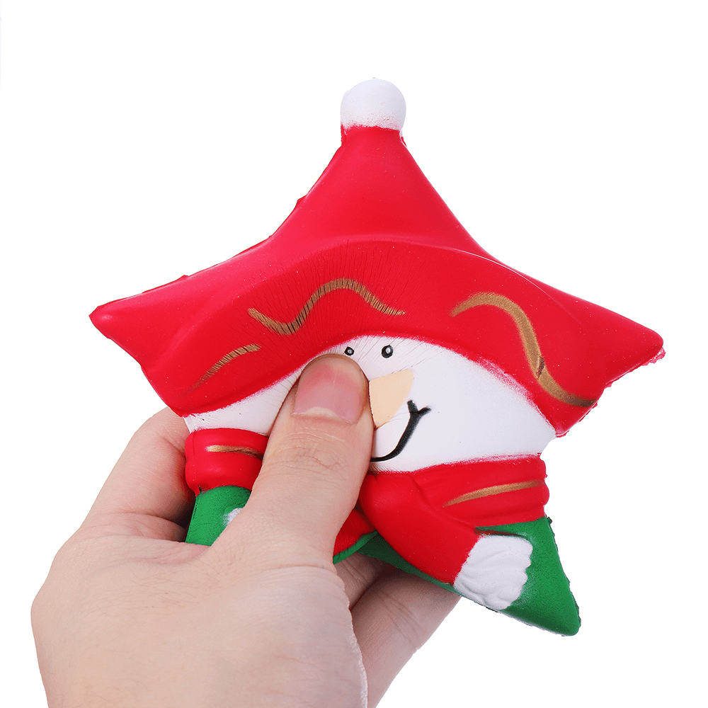Squishy Snowman Stars Christmas Gift 12.5CM Decoration with Packaging Collection - Trendha