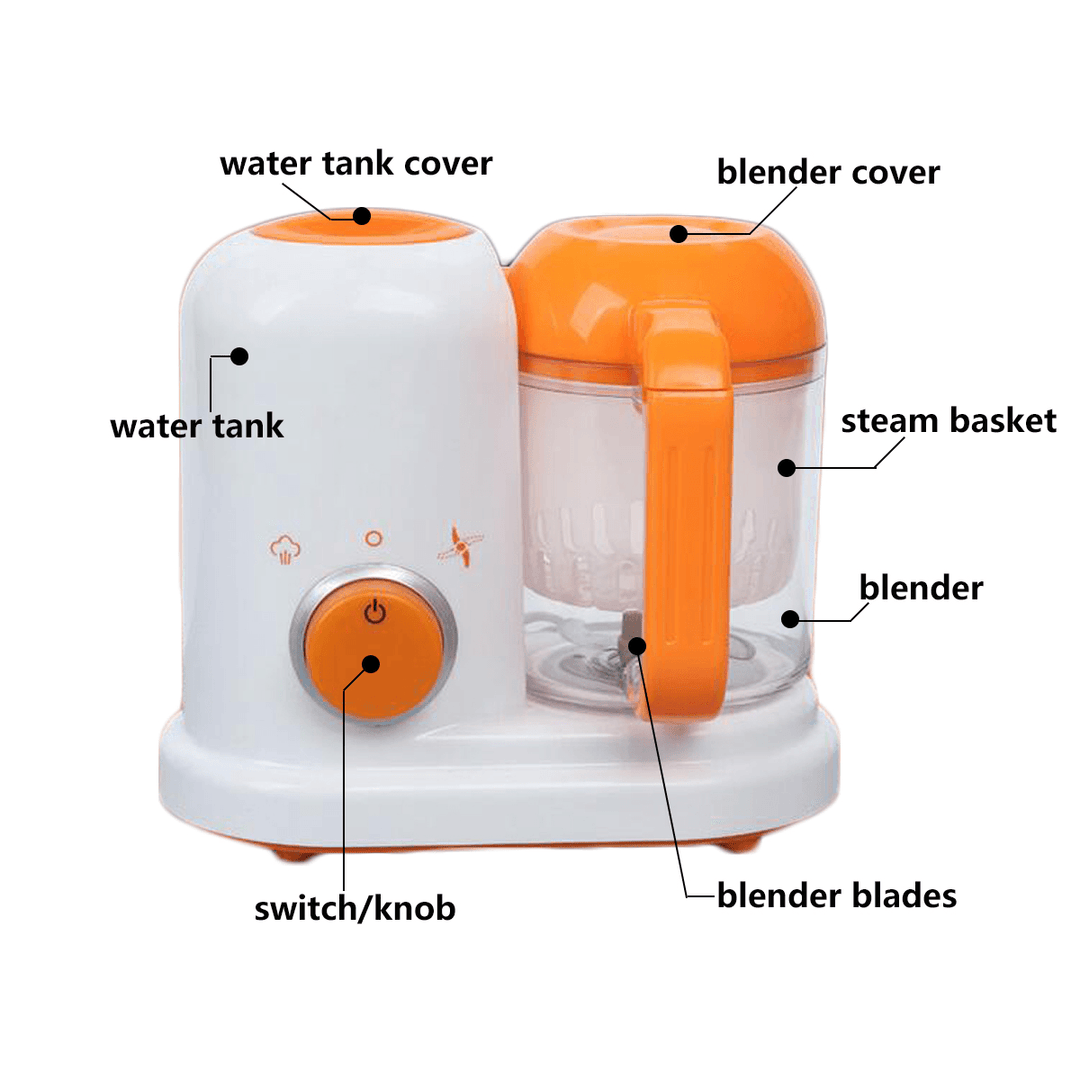 Electric Baby Food Maker Processor Toddler Blender Safe Healthy Steamer Processor BPA Free - Trendha