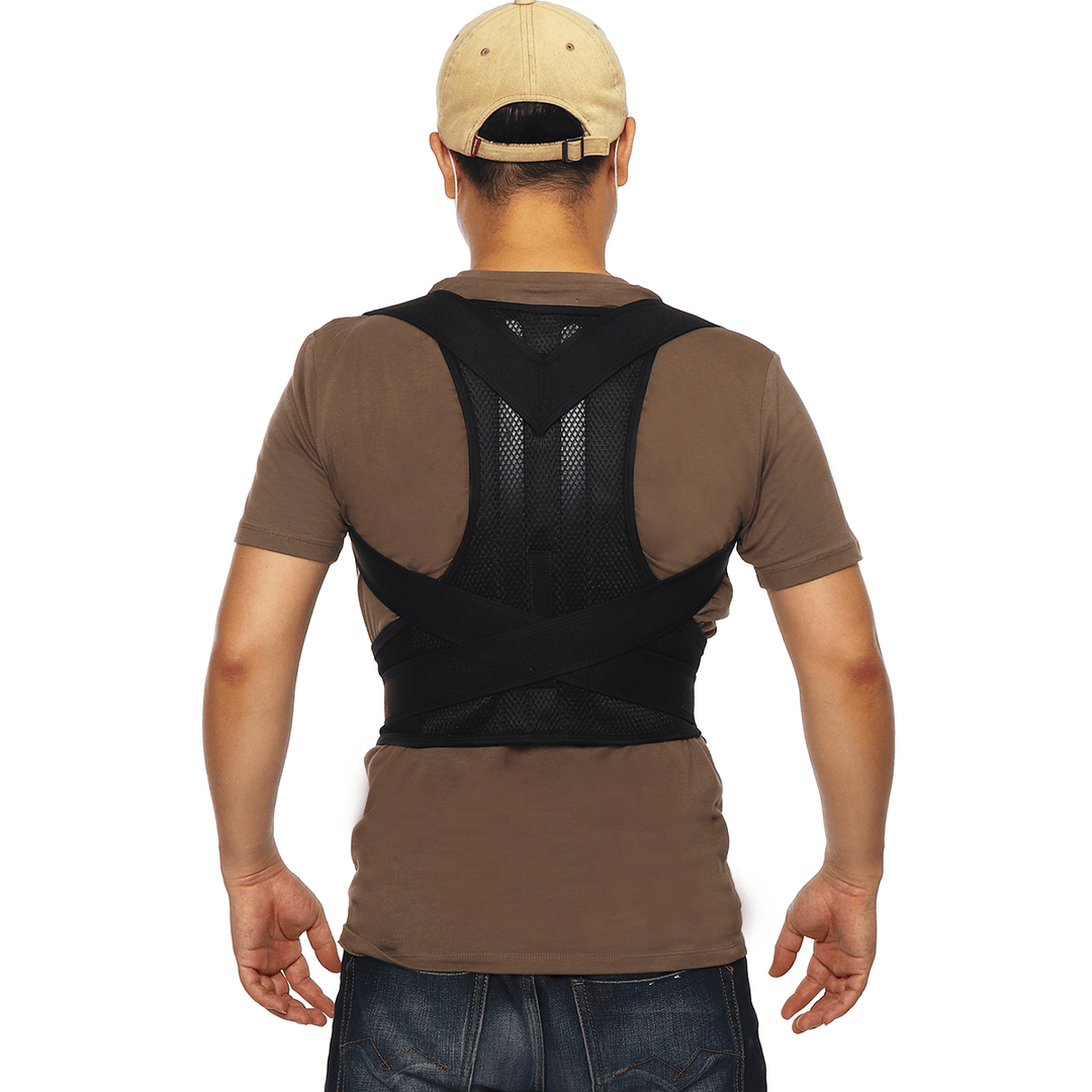 Back Posture Correction Shoulder Corrector Therapy Support Brace Belt Women Men - Trendha