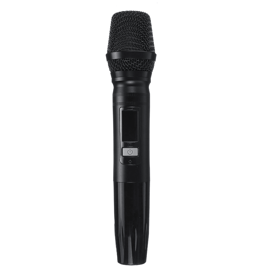 UW-01 UHF Wireless Microphone System Handheld LED Karaoke KTV Mic with Receiver - Trendha