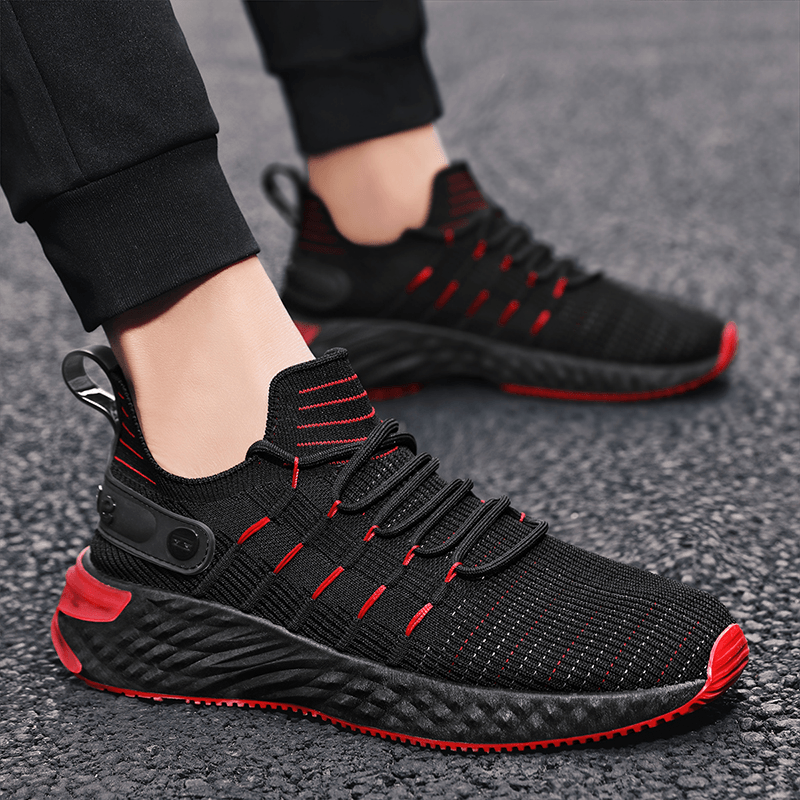 Men Mesh Breathable Slip Resistant New Trendy Casual Sports Shoes - Trendha