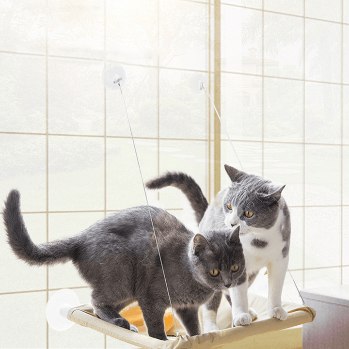 Yani HP-DC1 Pet Cat Window Hammock Soft Cat Kennels 15KG Cat Safe Hanging Shelf Seat Pet Bed - Trendha