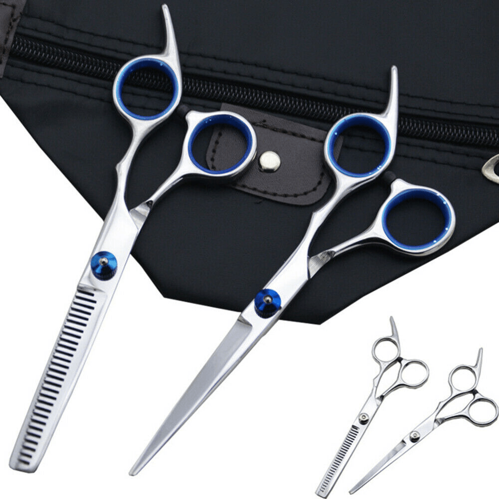 Hair Cutting Thinning Scissors Shears Barber Salon Hairdressing Brush Cape Clips - Trendha