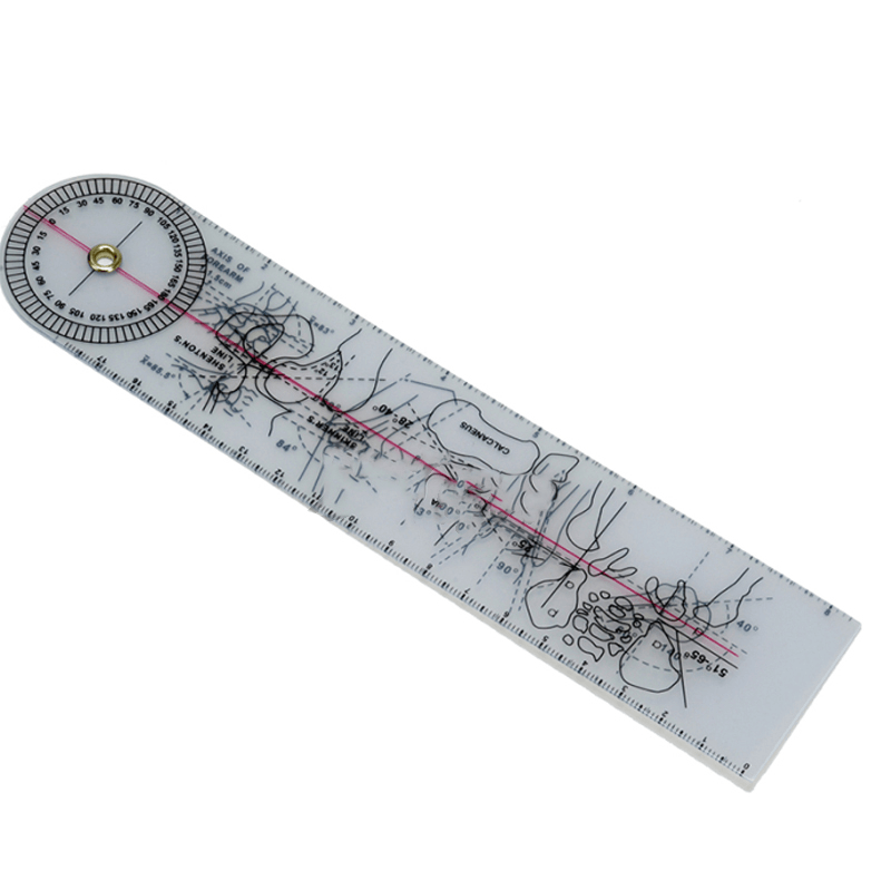 PVC Protractor Medical Goniometer Angle Ruler for Joint Bend Measure Fitness Equipment - Trendha