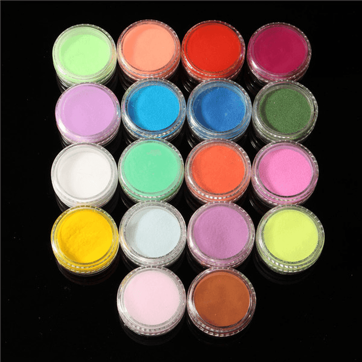 42 Colors Nail Art Set Manicure Kit Gel Polish Acrylic Glitter Powder File Tips Decoration Display - Trendha