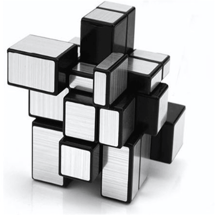 3X3X3 57Mm Wire Drawing Style Mirror Magic Cube Challenge Gifts Cubes Educational Toy - Trendha