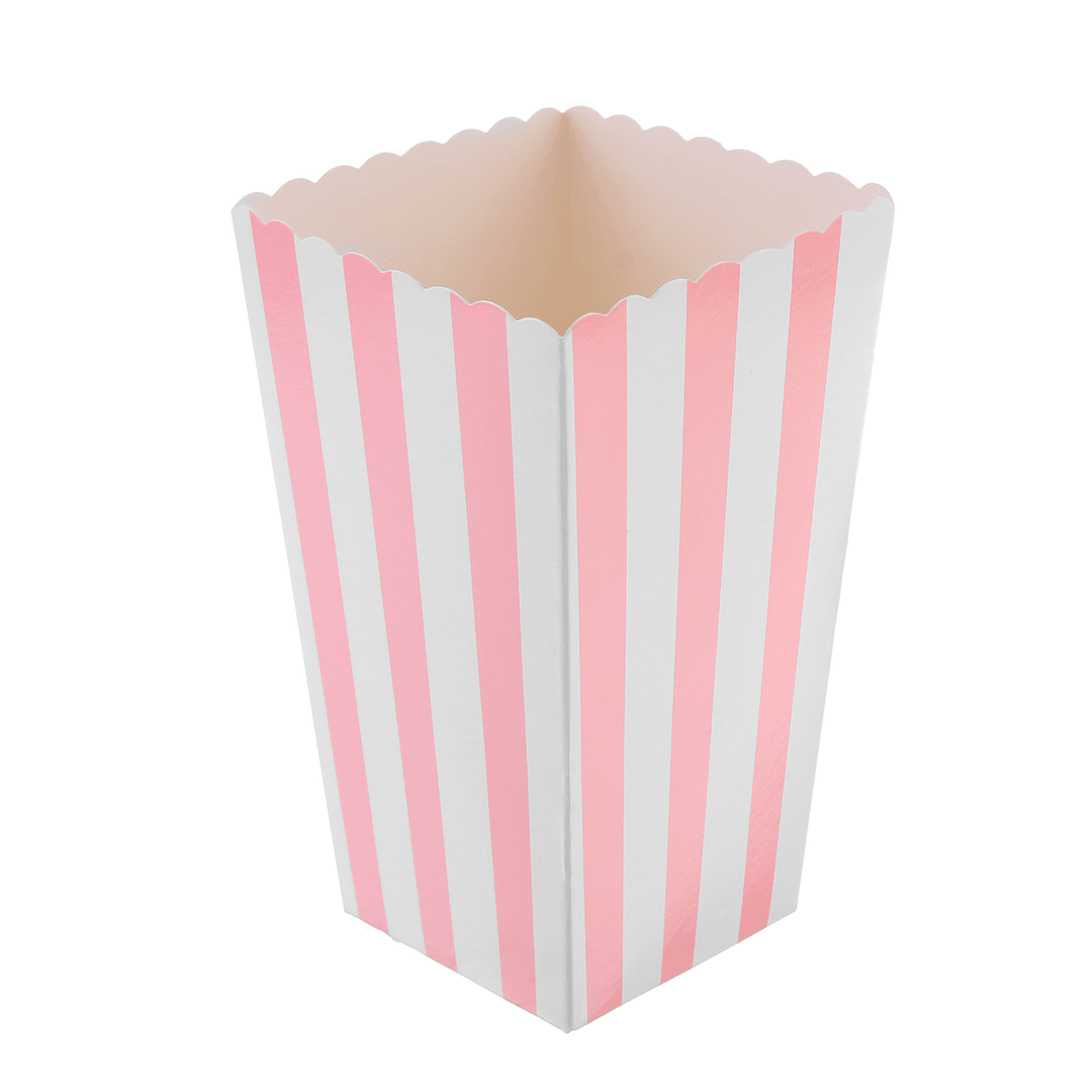Pink Stripe Series Disposable Tableware Sets Paper Plates for Party Birthday Wedding Decoration - Trendha