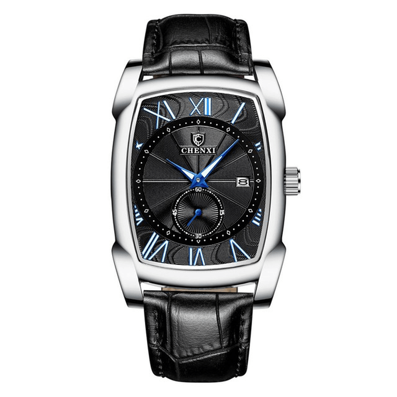 CHENXI 8209 Roman Numerals Waterproof Quartz Watch Business Style Clock Men Wrist Watch - Trendha